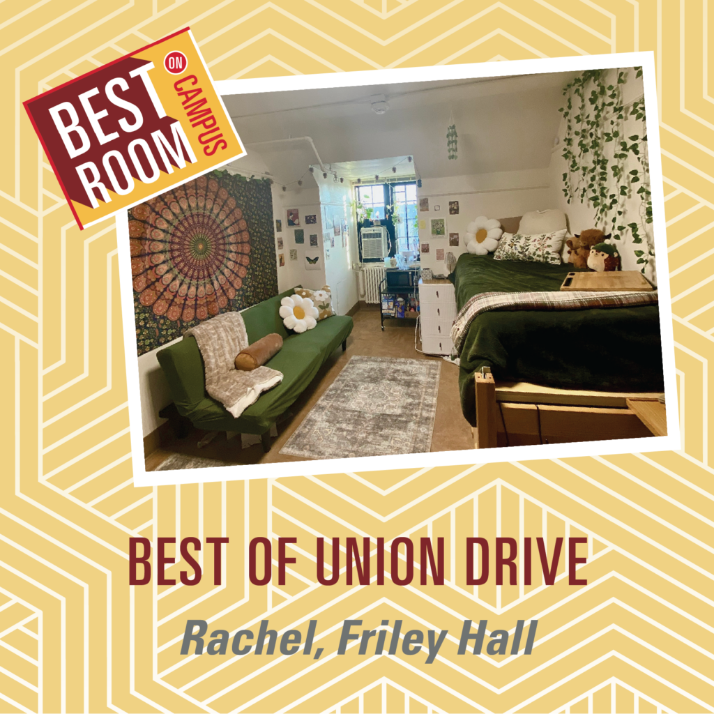 Graphic of the 2025 Best room on Union Drive